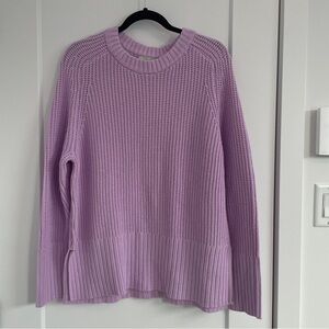 LOFT Lavender Crew Neck Sweater